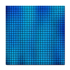 Seamless Blue Tiles Pattern Tile Coasters by Amaryn4rt