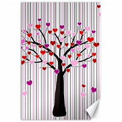 Valentine s Day Tree Canvas 20  X 30   by Valentinaart