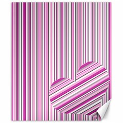 Pink Love Pattern Canvas 8  X 10  by Valentinaart