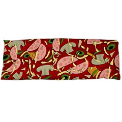 Pizza Pattern Body Pillow Case (dakimakura) by Valentinaart