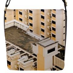 Apartments Architecture Building Flap Messenger Bag (s) by Amaryn4rt