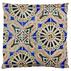 Ceramic Portugal Tiles Wall Standard Flano Cushion Case (two Sides) by Amaryn4rt