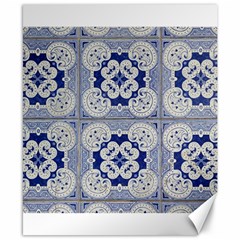 Ceramic Portugal Tiles Wall Canvas 8  X 10  by Amaryn4rt