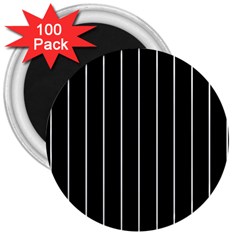 Black And White Lines 3  Magnets (100 Pack) by Valentinaart