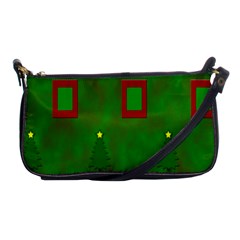 Christmas Trees And Boxes Background Shoulder Clutch Bags by Nexatart