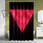 Geometric Triangle Pink Shower Curtain 48  x 72  (Small)  Curtain(48  X 72 ) - 42.18 x64.8  Curtain(48  X 72 )