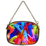 Clothespins Colorful Laundry Jam Pattern Chain Purses (One Side)  Front