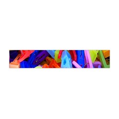 Clothespins Colorful Laundry Jam Pattern Flano Scarf (mini) by Nexatart