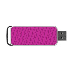 Magenta Pattern Portable Usb Flash (two Sides) by Valentinaart