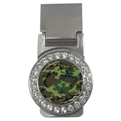 Camouflage Green Brown Black Money Clips (cz)  by Nexatart