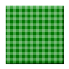 Gingham Background Fabric Texture Tile Coasters by Nexatart