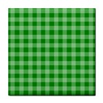 Gingham Background Fabric Texture Tile Coasters Front