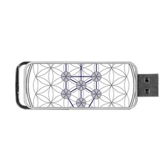 Tree Of Life Flower Of Life Stage Portable Usb Flash (one Side) by Nexatart