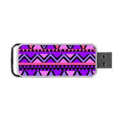 Seamless Purple Pink Pattern Portable Usb Flash (two Sides) by Nexatart