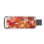 Abstract Abstraction Pattern Modern Portable USB Flash (Two Sides) Back