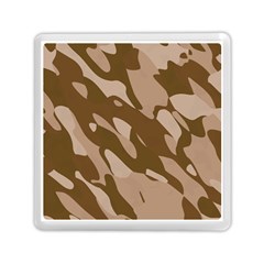 Background For Scrapbooking Or Other Beige And Brown Camouflage Patterns Memory Card Reader (square)  by Nexatart