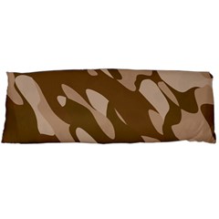 Background For Scrapbooking Or Other Beige And Brown Camouflage Patterns Body Pillow Case (dakimakura) by Nexatart