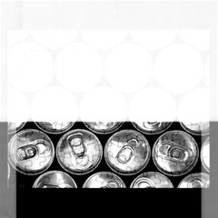 Black And White Doses Cans Fuzzy Drinks Rectangular Jigsaw Puzzl by Nexatart