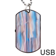 Vertical Abstract Contemporary Dog Tag Usb Flash (two Sides) by Nexatart