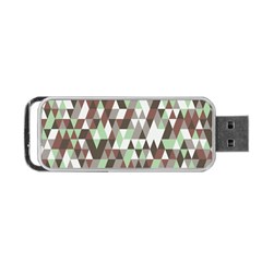 Pattern Triangles Random Seamless Portable Usb Flash (two Sides) by Nexatart