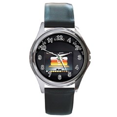 Interior Car Vehicle Auto Round Metal Watch by Nexatart