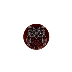 Owl Abstract Funny Pattern 1  Mini Buttons by Nexatart