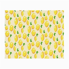 Pattern Template Lemons Yellow Small Glasses Cloth (2-side) by Nexatart