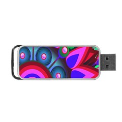 Abstract Digital Art  Portable Usb Flash (one Side) by Nexatart