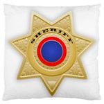 Sheriff S Star Sheriff Star Chief Large Flano Cushion Case (One Side) Front