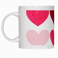 Valentine S Day Hearts White Mugs by Nexatart