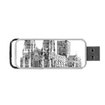 York Cathedral Vector Clipart Portable USB Flash (Two Sides) Front