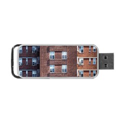 New York Building Windows Manhattan Portable Usb Flash (one Side) by Nexatart