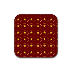 Chinese New Year Pattern Rubber Coaster (square)  by dflcprints