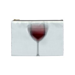 Wine Glass Steve Socha Cosmetic Bag (medium)  by WineGlassOverlay