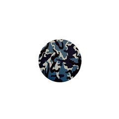 Blue Water Camouflage 1  Mini Magnets by Nexatart