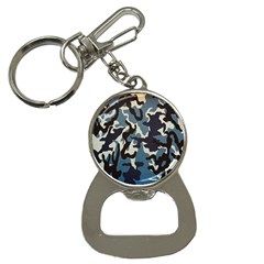 Blue Water Camouflage Button Necklaces by Nexatart