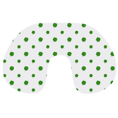 Saint Patrick Motif Pattern Travel Neck Pillows by dflcprints