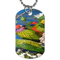 Beautifull Parrots Bird Dog Tag (two Sides) by Nexatart