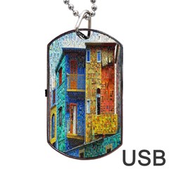 Buenos Aires Travel Dog Tag Usb Flash (one Side) by Nexatart