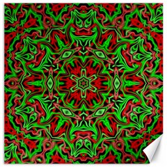 Christmas Kaleidoscope Pattern Canvas 12  X 12   by Nexatart