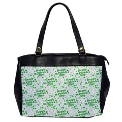 Saint Patrick Motif Pattern Office Handbags by dflcprints