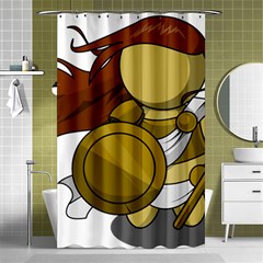 Athena Shower Curtain 48  X 72  (small)  by athenastemple