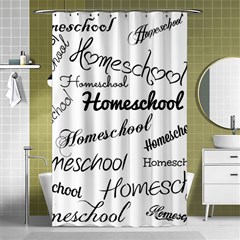 Homeschool Shower Curtain 48  X 72  (small)  by athenastemple