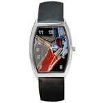 Classic Car Design Vintage Restored Barrel Style Metal Watch Front