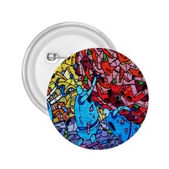 Colorful Graffiti Art 2 25  Buttons by Nexatart