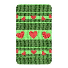 Fabric Christmas Hearts Texture Memory Card Reader by Nexatart