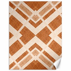 Fabric Textile Tan Beige Geometric Canvas 12  X 16   by Nexatart