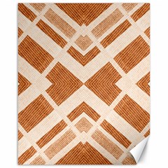 Fabric Textile Tan Beige Geometric Canvas 16  X 20   by Nexatart