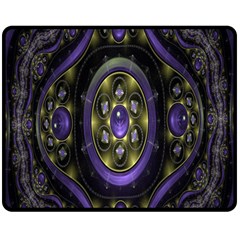 Fractal Sparkling Purple Abstract Fleece Blanket (medium)  by Nexatart