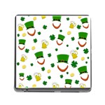 St. Patrick s day pattern Memory Card Reader (Square) Front